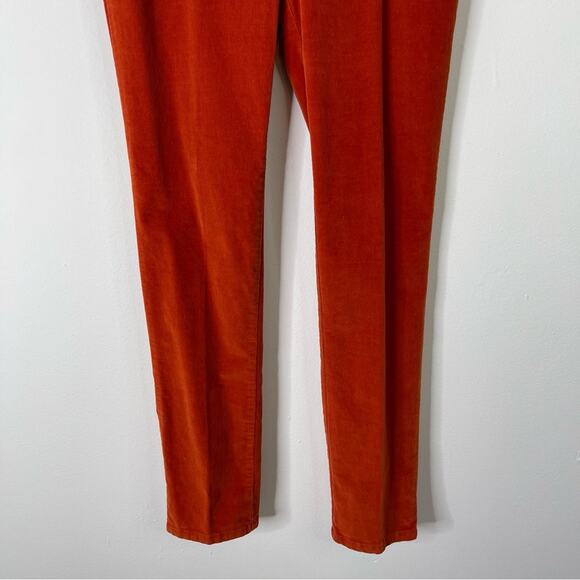 Liz Claiborne orange corduroy straight leg high waisted pants 12T - Picture 3 of 5